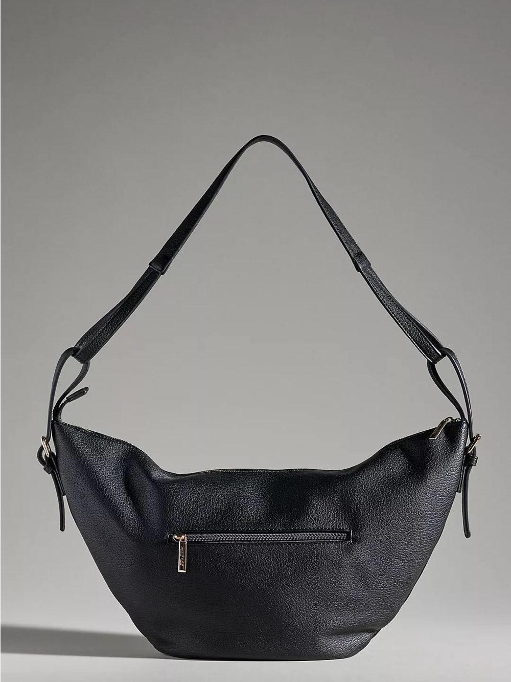 Mali + Lili Black Half Moon Sling Bag